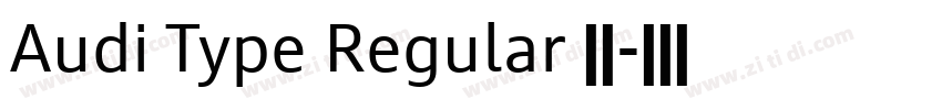 Audi Type Regular 字体字体转换